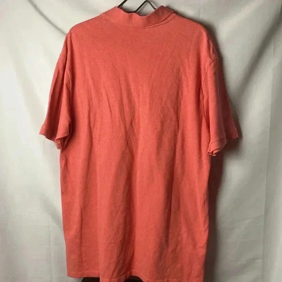 POLO RALPH LAUREN MENS SIZE XLT CORAL POLO SHIRT 100% COTTON LAVENDAR EMBLEM - Picture 12 of 12